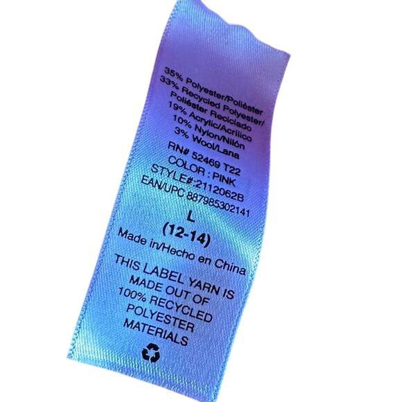 Womens Sweater Size Large Pink Scoop Slouchy Sustainable Girlhoodcore Wednesdays - Picture 7 of 7